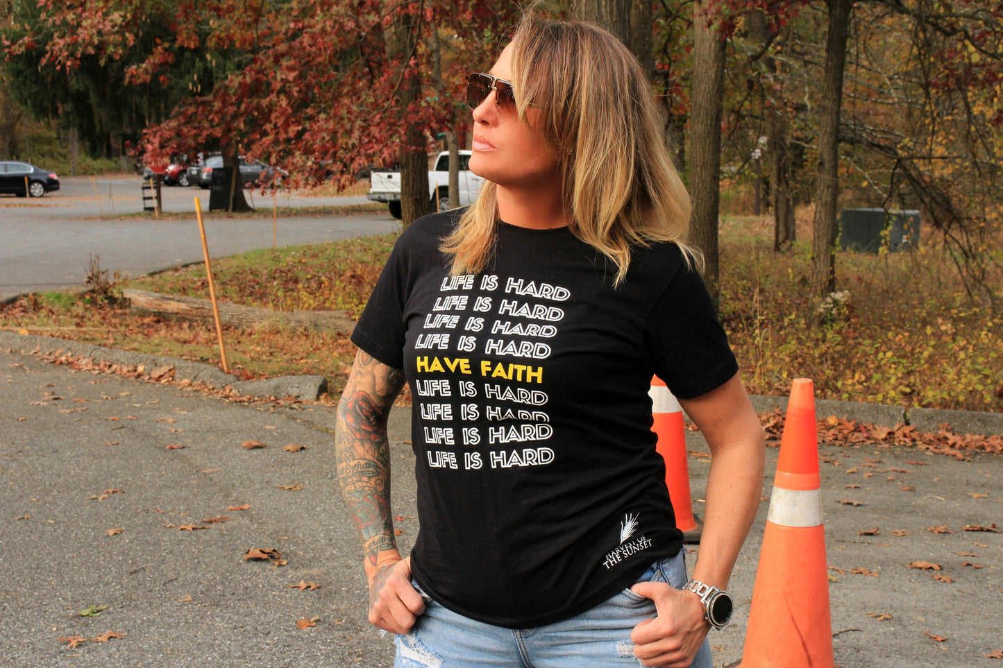 LIFE IS HARD, HAVE FAITH UNISEX TEE