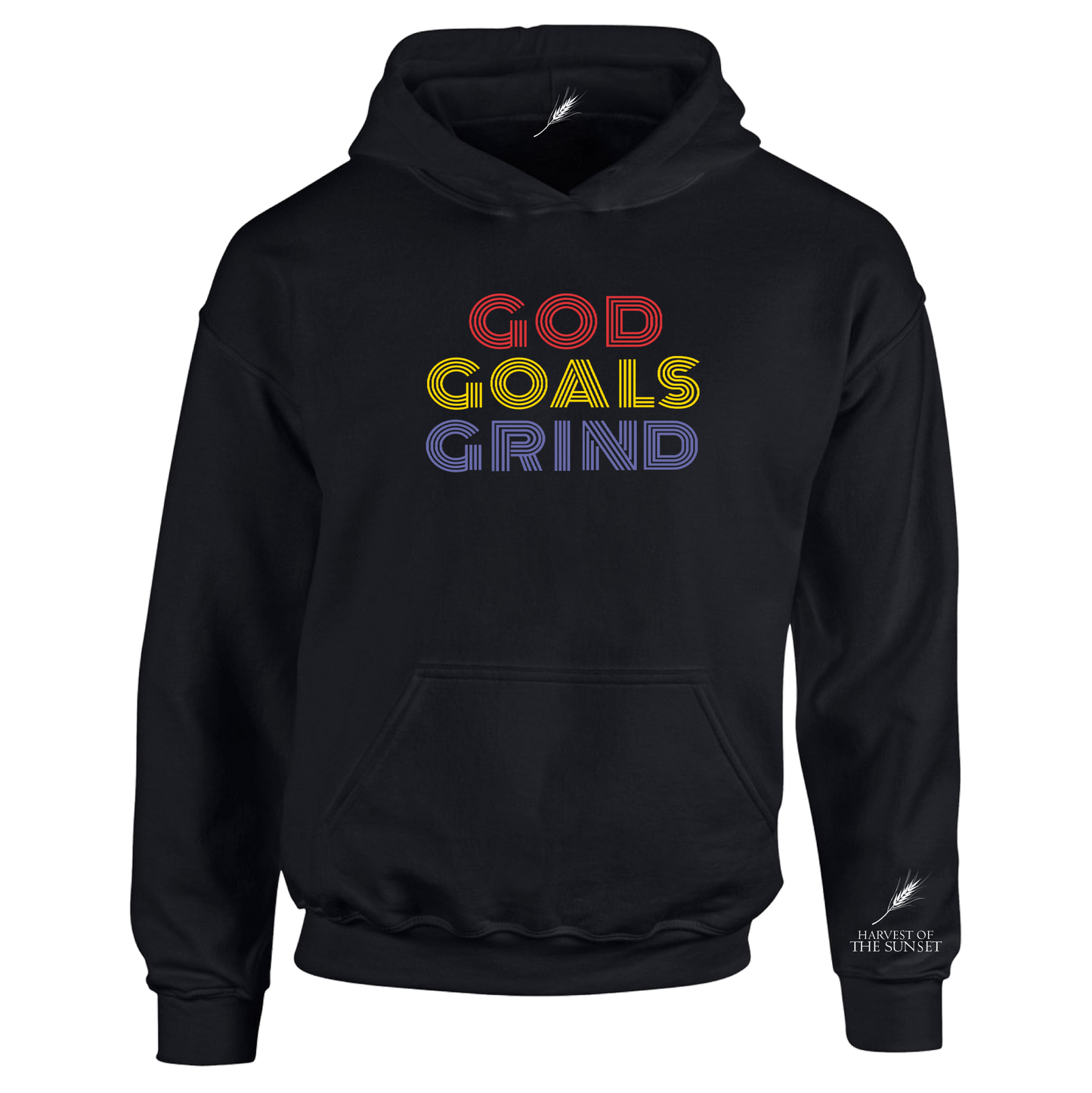 GOD GOALS GRIND UNISEX HOODIE