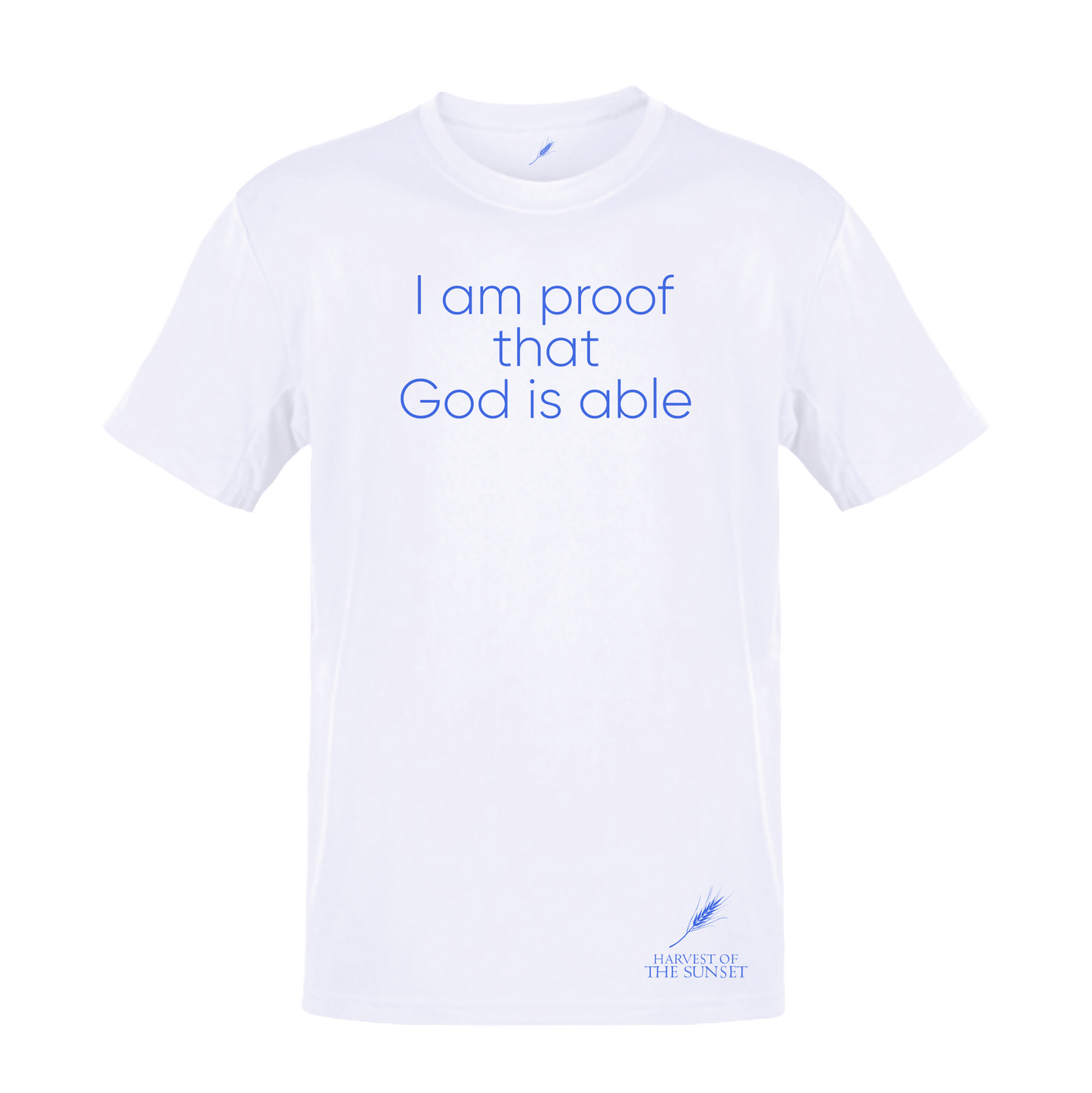 GOD IS ABLE UNISEX WHITE TEE