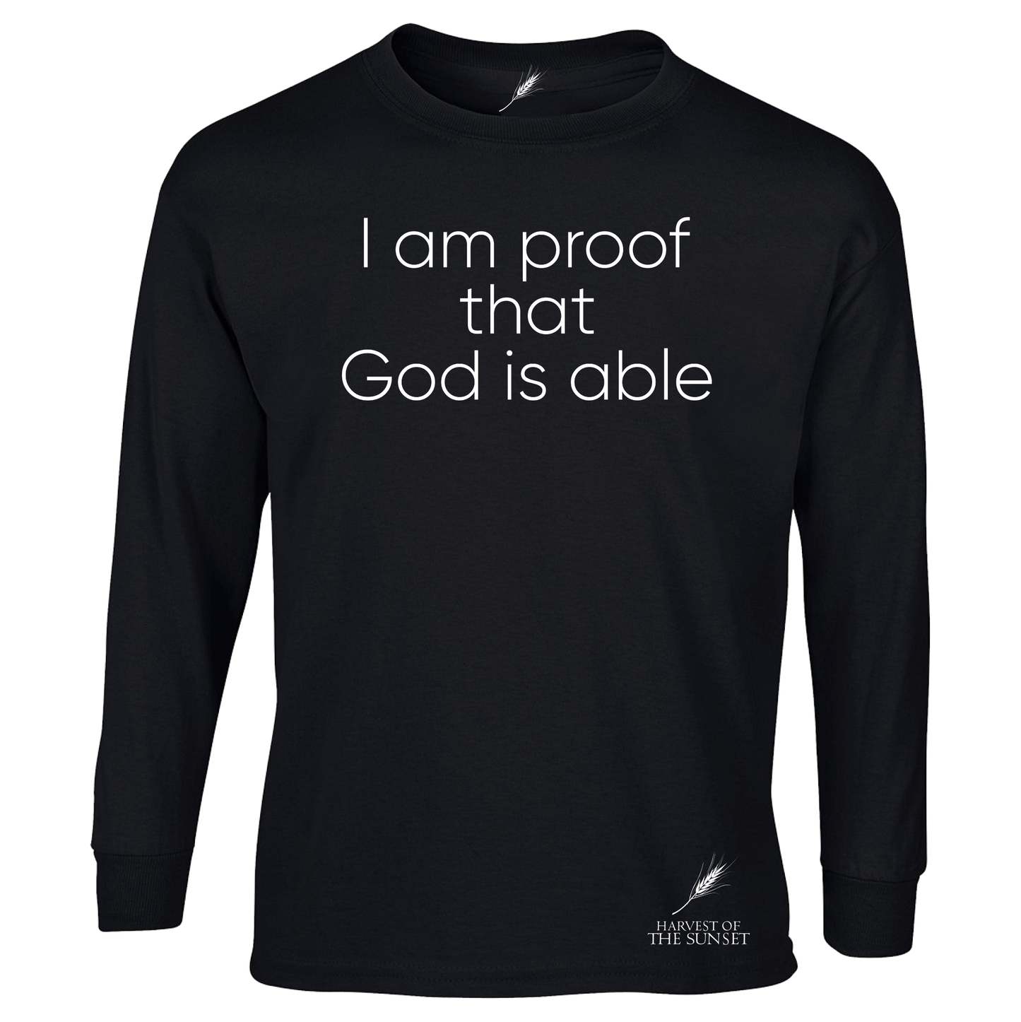 GOD IS ABLE UNISEX LONG SLEEVE TEE