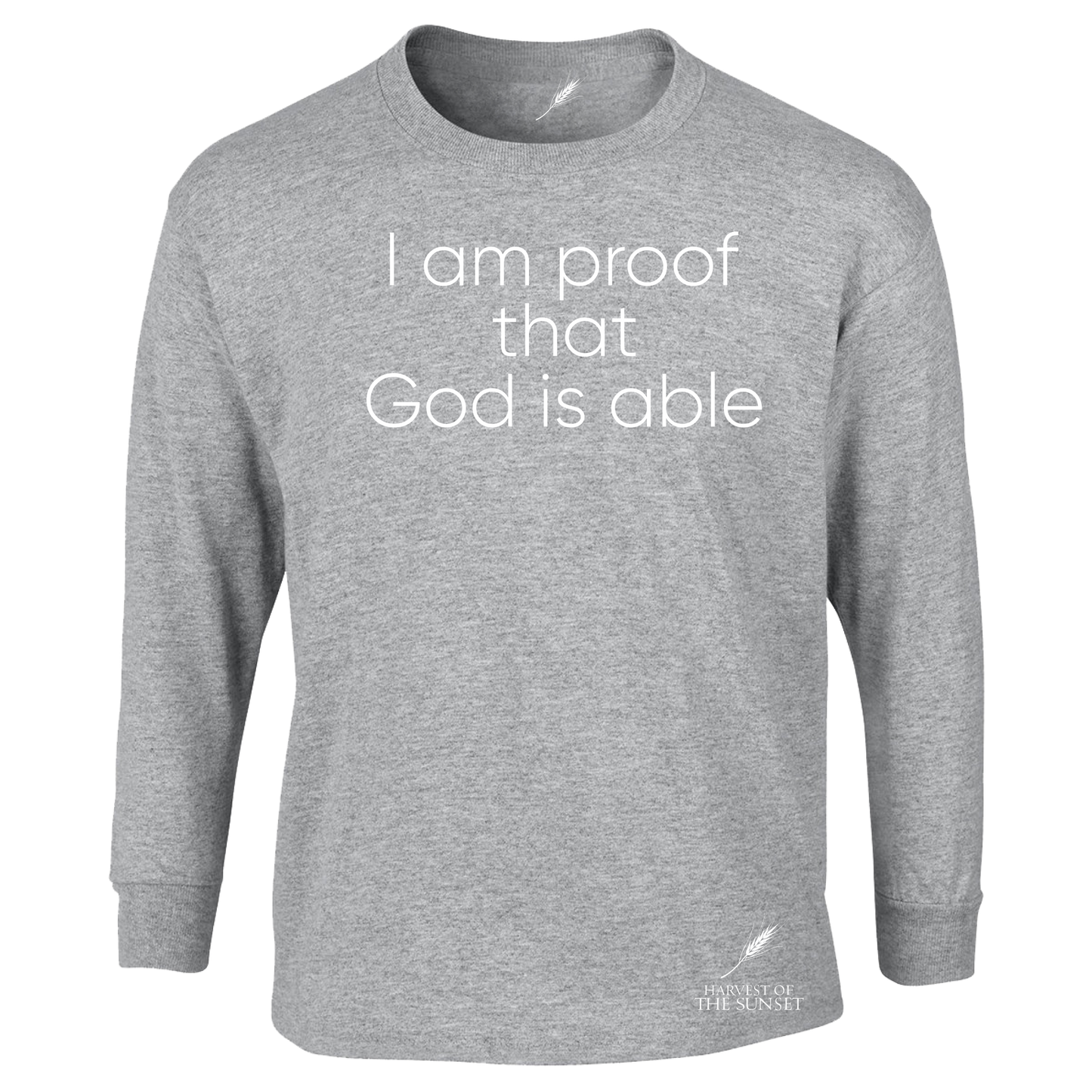 GOD IS ABLE UNISEX LONG SLEEVE TEE