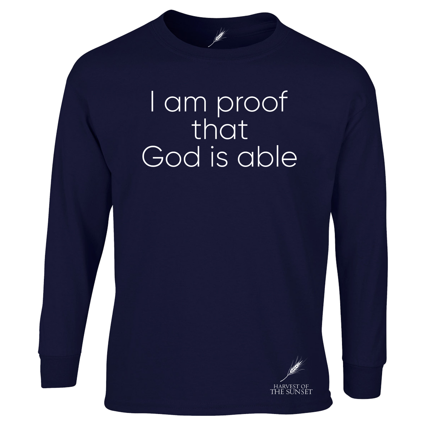 GOD IS ABLE UNISEX LONG SLEEVE TEE