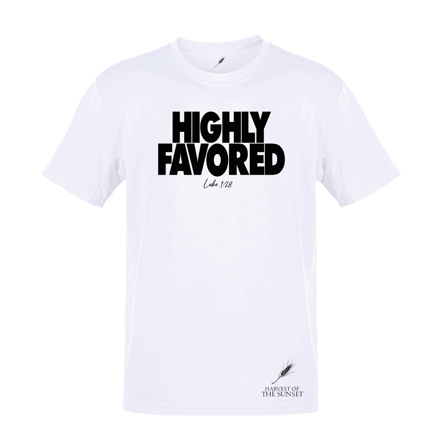 HIGHLY FAVORED UNISEX WHITE TEE