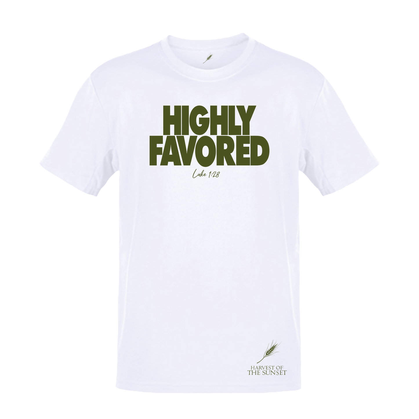 HIGHLY FAVORED UNISEX WHITE TEE