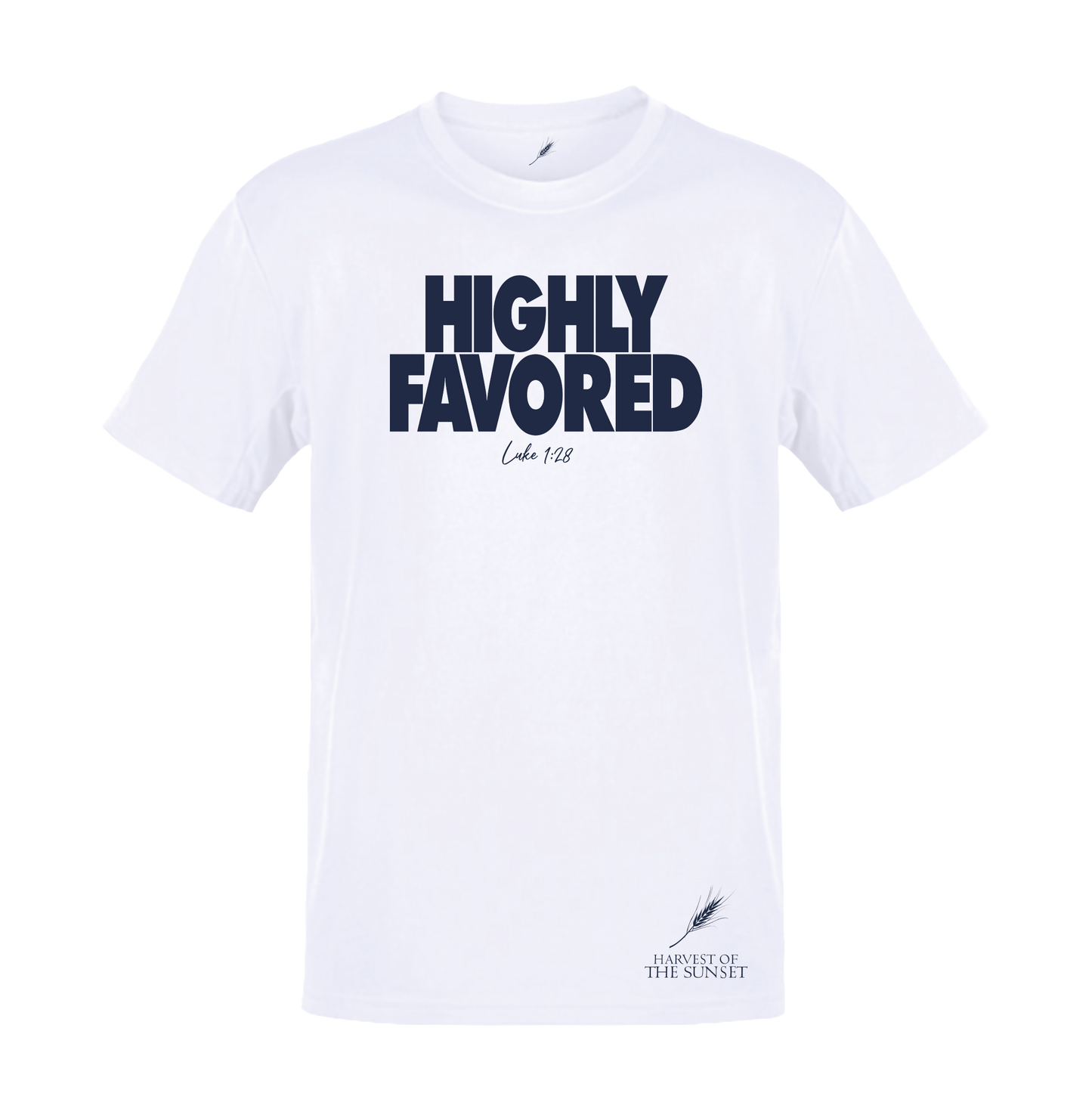 HIGHLY FAVORED UNISEX WHITE TEE