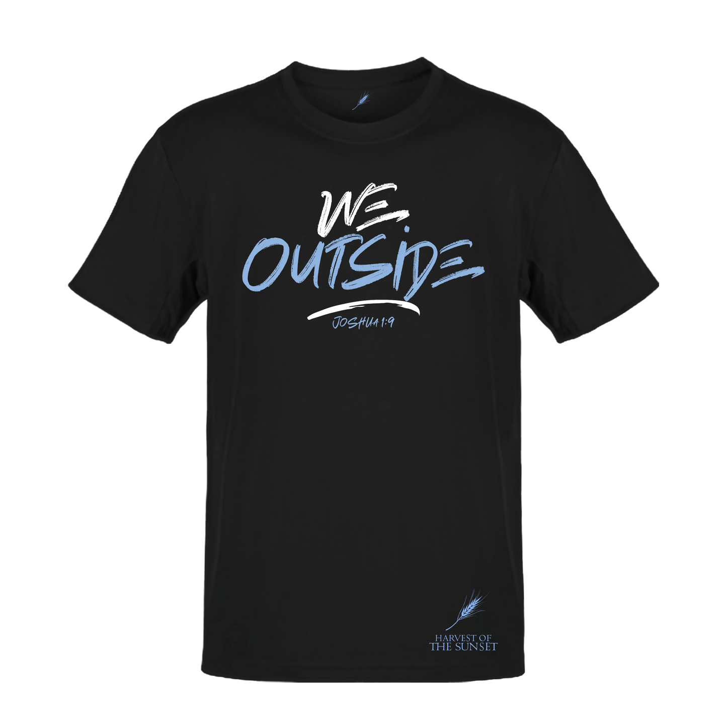 WE OUTSIDE UNISEX BLACK TEE