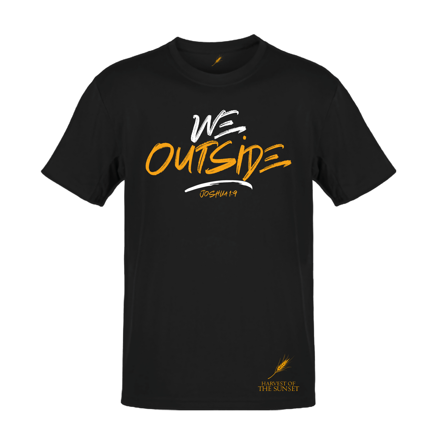 WE OUTSIDE UNISEX BLACK TEE