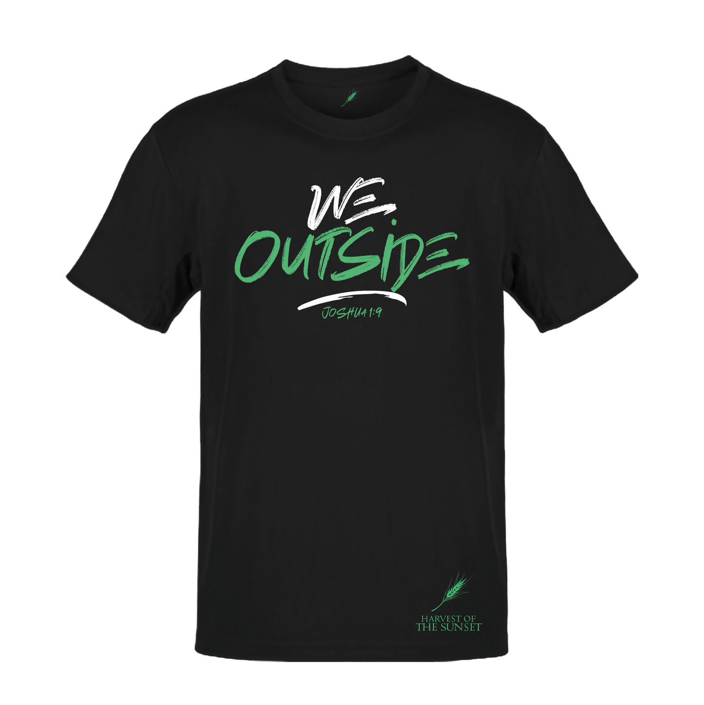 WE OUTSIDE UNISEX BLACK TEE