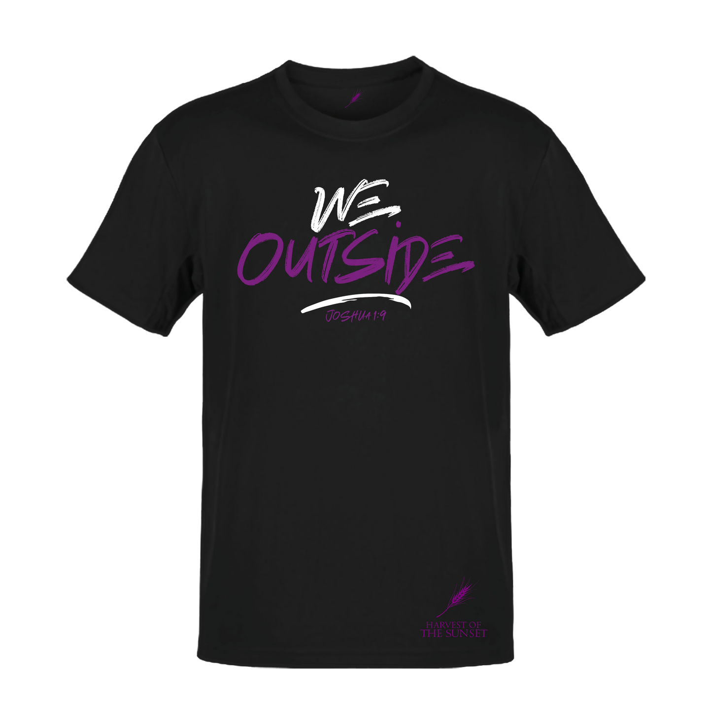 WE OUTSIDE UNISEX BLACK TEE
