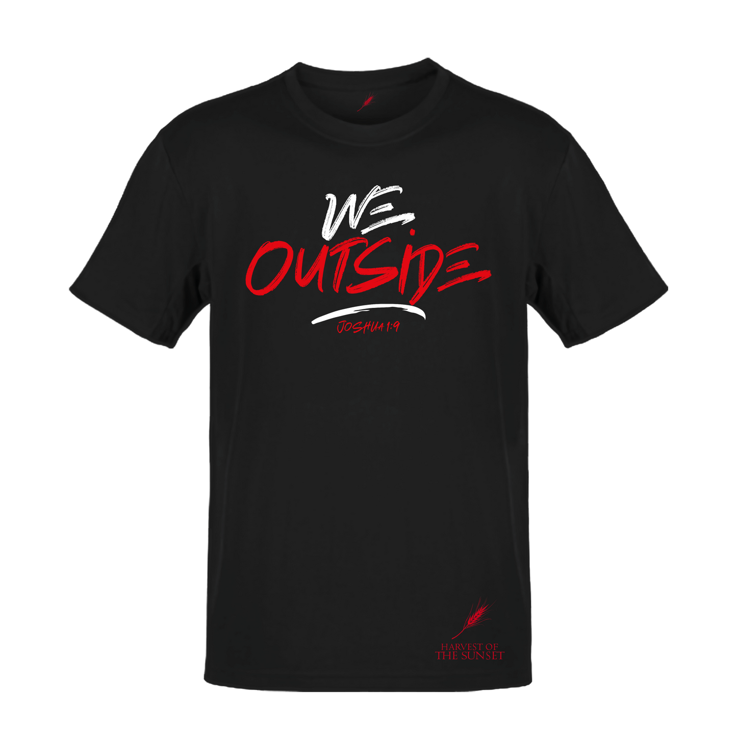 WE OUTSIDE UNISEX BLACK TEE