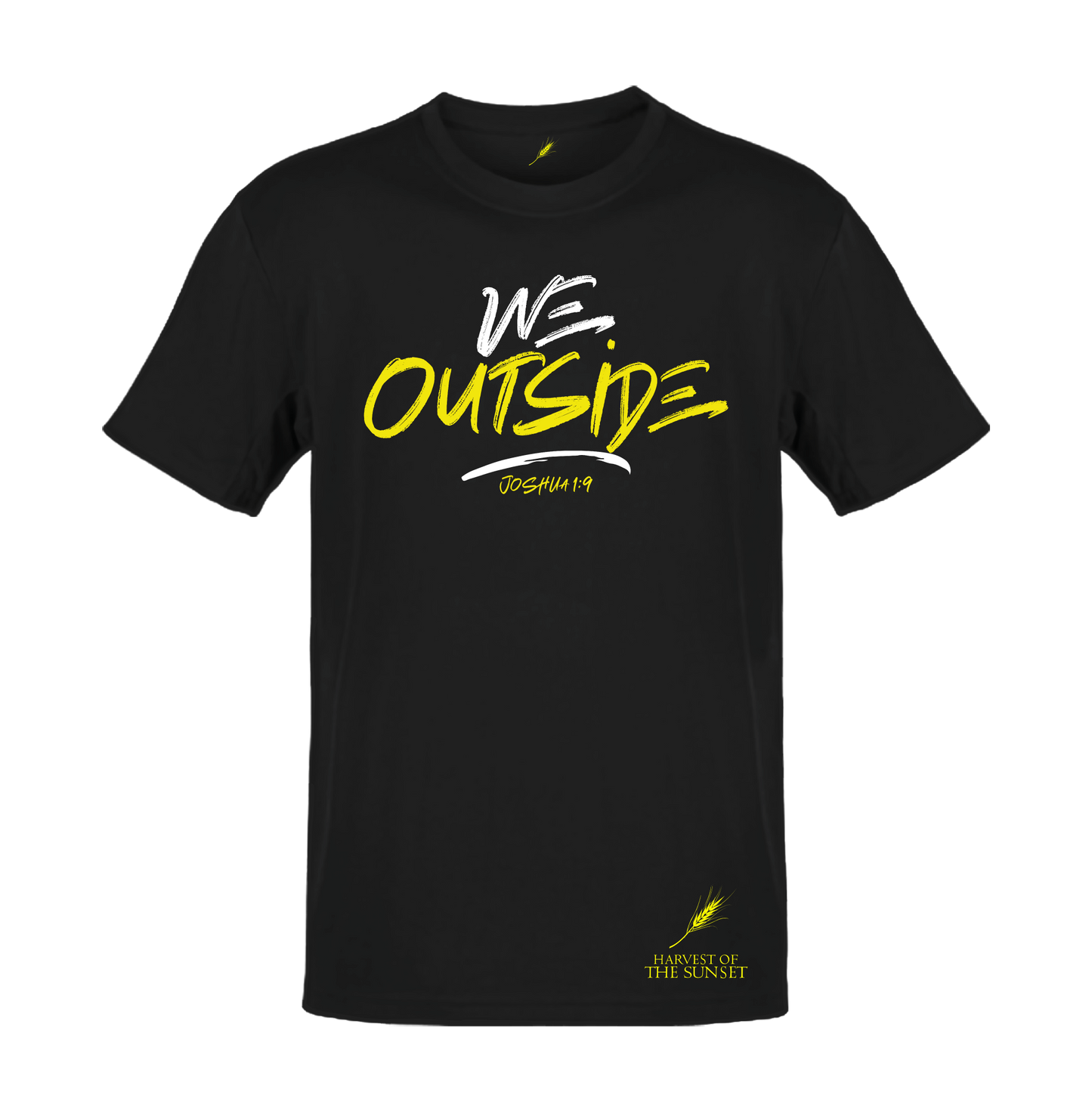 WE OUTSIDE UNISEX BLACK TEE