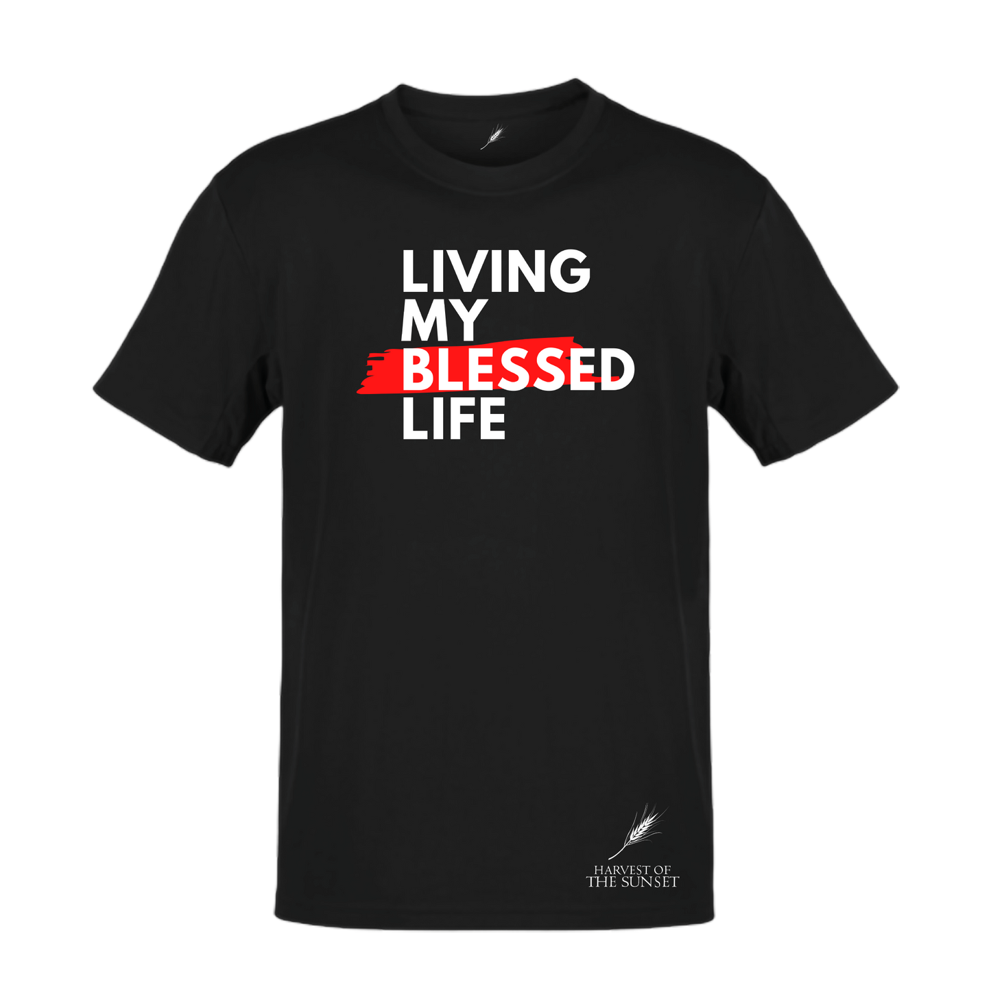 LIVING MY BLESSED LIFE UNISEX TEE