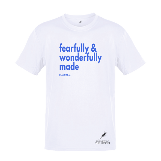 FEARFULLY & WONDERFULLY MADE UNISEX WHITE TEE