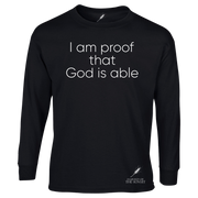 GOD IS ABLE UNISEX LONG SLEEVE TEE