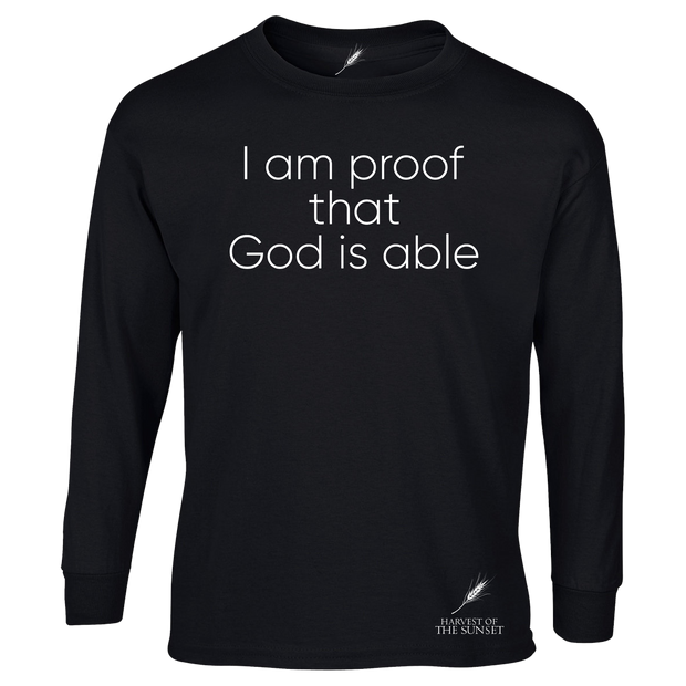 GOD IS ABLE UNISEX LONG SLEEVE TEE