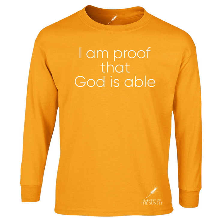 GOD IS ABLE UNISEX LONG SLEEVE TEE