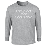 GOD IS ABLE UNISEX LONG SLEEVE TEE