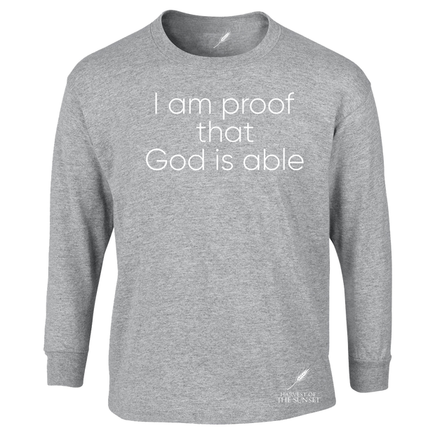 GOD IS ABLE UNISEX LONG SLEEVE TEE