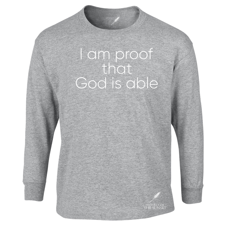 GOD IS ABLE UNISEX LONG SLEEVE TEE