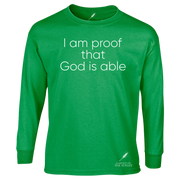 GOD IS ABLE UNISEX LONG SLEEVE TEE