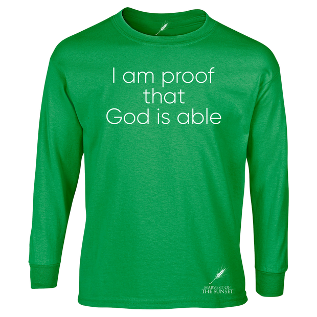 GOD IS ABLE UNISEX LONG SLEEVE TEE