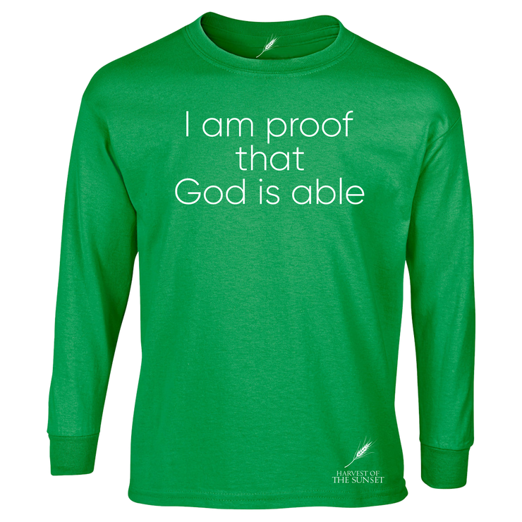 GOD IS ABLE UNISEX LONG SLEEVE TEE