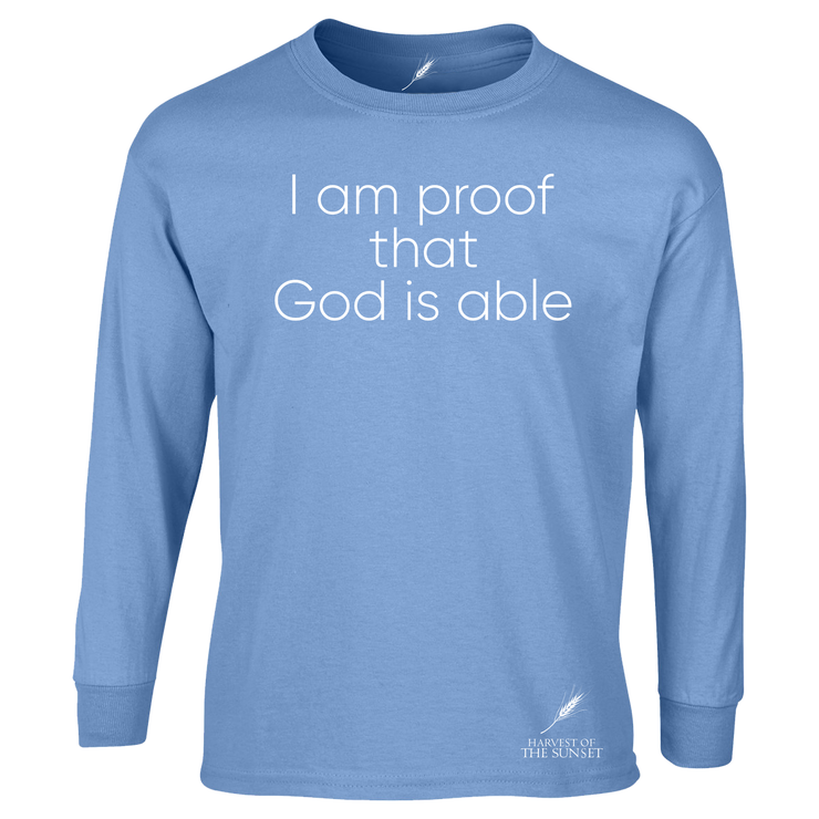 GOD IS ABLE UNISEX LONG SLEEVE TEE