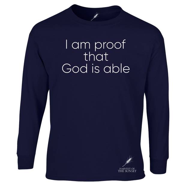 GOD IS ABLE UNISEX LONG SLEEVE TEE