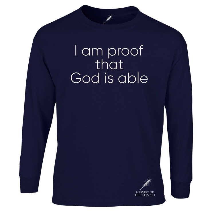 GOD IS ABLE UNISEX LONG SLEEVE TEE