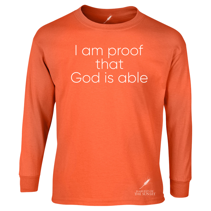 GOD IS ABLE UNISEX LONG SLEEVE TEE