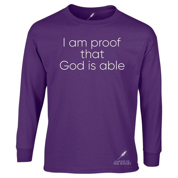 GOD IS ABLE UNISEX LONG SLEEVE TEE