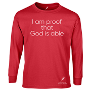 GOD IS ABLE UNISEX LONG SLEEVE TEE