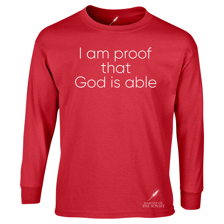 GOD IS ABLE UNISEX LONG SLEEVE TEE