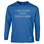 GOD IS ABLE UNISEX LONG SLEEVE TEE