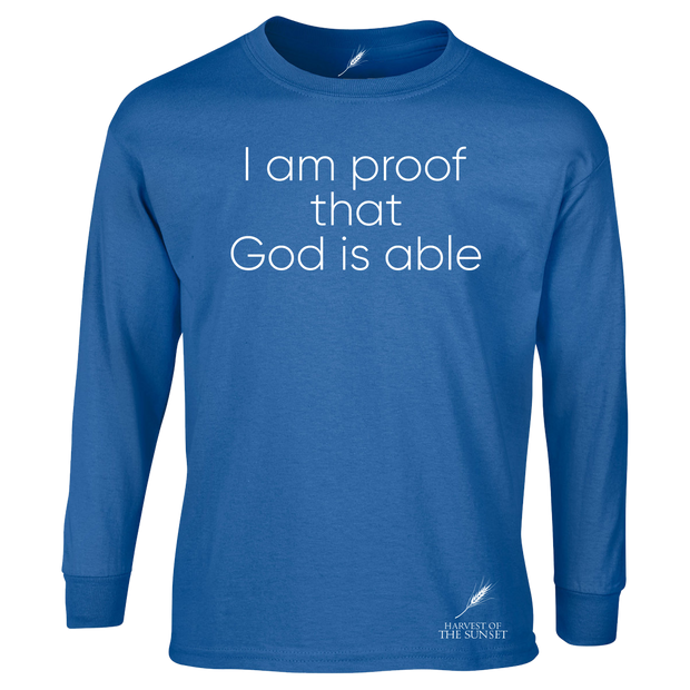 GOD IS ABLE UNISEX LONG SLEEVE TEE