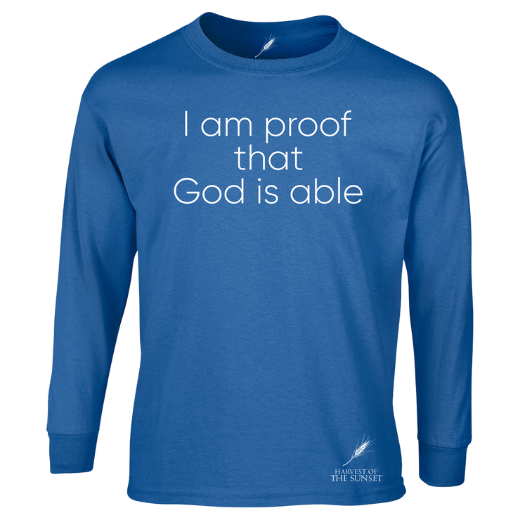 GOD IS ABLE UNISEX LONG SLEEVE TEE