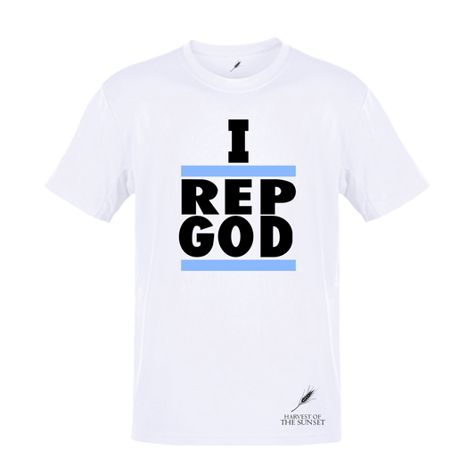 I REP GOD UNISEX WHITE TEE