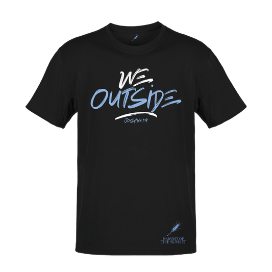 WE OUTSIDE UNISEX BLACK TEE
