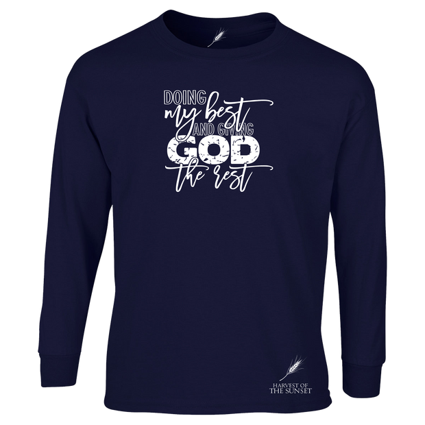 DOING MY BEST- LONG SLEEVE UNISEX TEE