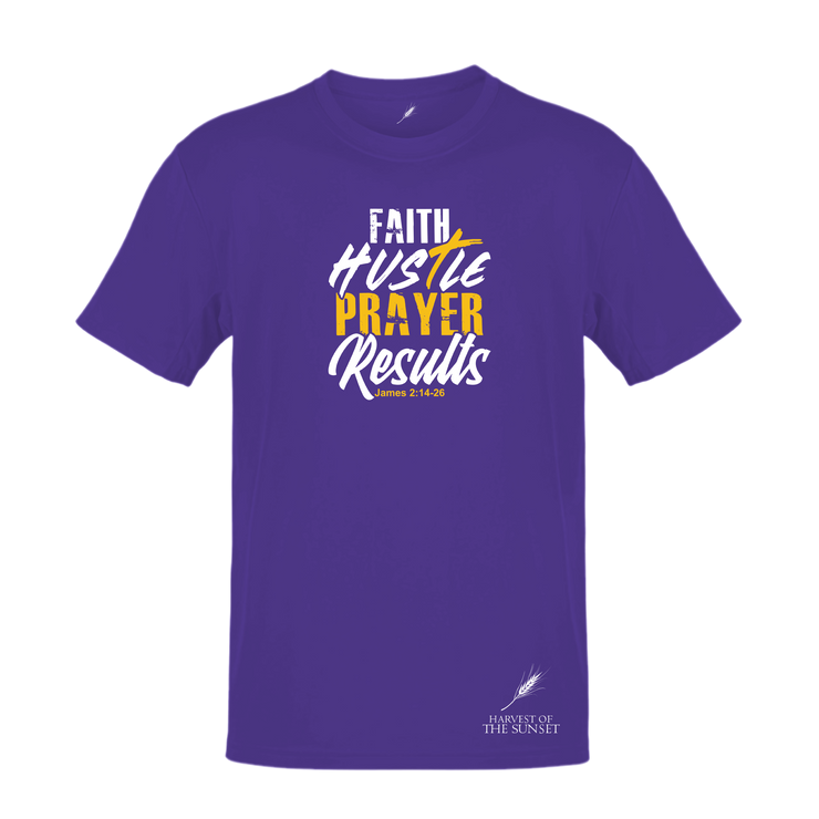 FAITH HUSTLE PRAYER RESULTS-UNISEX TEE