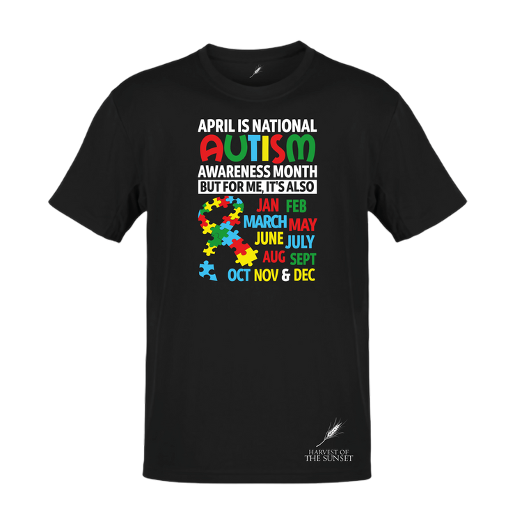 Harvest Autism Awareness Every Month Unisex Tee