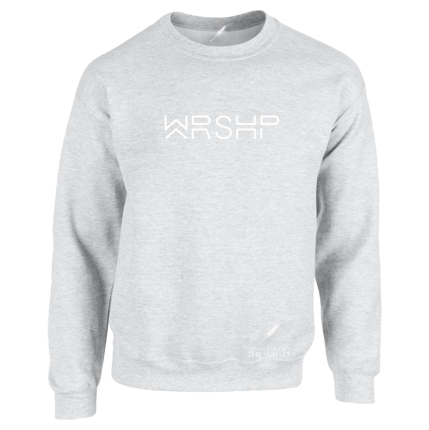 WRSHP UNISEX SWEATSHIRT Harvest Of The Sunset LLC